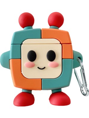E2M Air-podss 1-2 Kılıf Super Robot Renkli