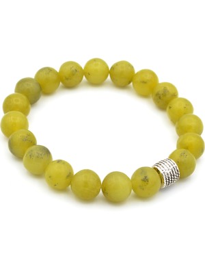 Murty99 Hakiki Olivin Zebercet Bileklik 1.kalite Peridot Doğal Taş 002