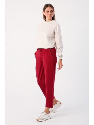 ALLDAY Duble Paça Lastikli Rahat Örme Pantolon