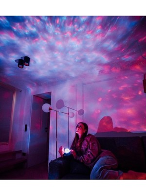 Hzl Starry Projektör Hoparlör Gece Lambası