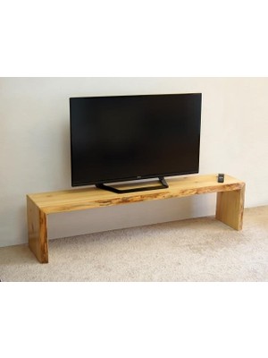 Entema Doğal Ağaç Masif Kütük Tv Sehpası 150CM ( Ağaç Ayak )