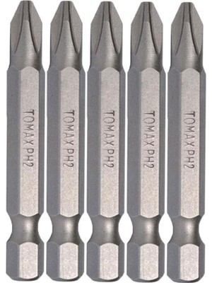 İstanbul e-Hırdavat Tomax Ph2 Yıldız Bits Mıknatıslı Sıkma Vidalama Ucu 50 mm x 5 Adet