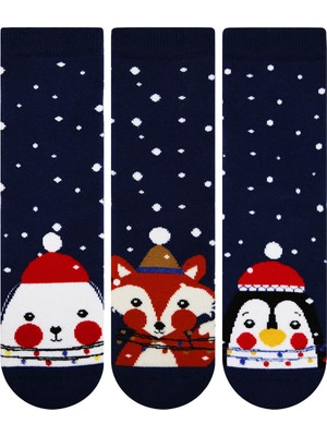 Bross Karlı Baskılı Havlu Erkek Çocuk Çorabı