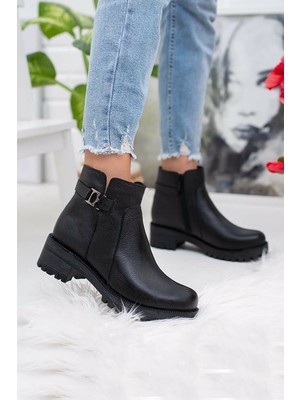 Akgün Terlik Kadın  Deri Bot