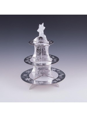 Coşan Pastacılık Stand 3 Katlı Karton Kartaneli