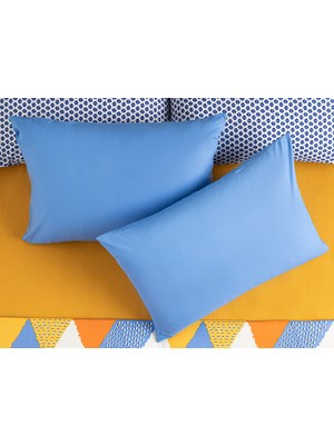 English Home Plain Pamuklu 2'li Yastık Kılıfı 50 x 70 cm Krem