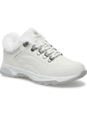 Lumberjack Debora Beyaz Kadın Outdoor Ayakkabı Düz Topuklu Yünlü Kışlık Modeli