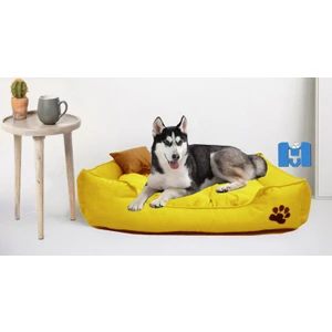 Mavi Vitrin Ultrasoft Mukavemetli  Battal Boy  Köpek Yatağı  Yıkanabilir Ürün / Kemik ve  Yastık Hediyeli