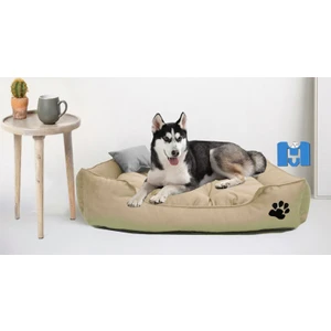 Mavi Vitrin Ultrasoft Mukavemetli  Battal Boy  Köpek Yatağı  Yıkanabilir Ürün / Kemik ve  Yastık Hediyeli
