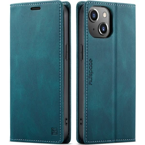 Retro Tarzı Rfıd Engelleme Cüzdan Kılıfı iPhone 14 (6,1 Inç) ile Uyumlu (Yurt Dışından)