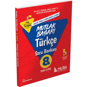 Muba Yayınları 8. Sınıf LGS Türkçe Soru Bankası Mutlak Başarı Serisi 0922