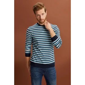 Alexander Gardi Çizgili Regular Fit Sweatshirt (E22-72041)