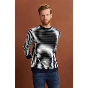 Alexander Gardi Çizgili Regular Fit Sweatshirt (E22-72041)