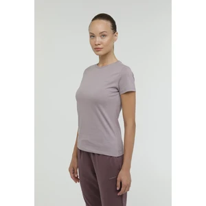 W-CT122 Basıc C Neck T-Sh Pastel Mor Kadın Kısa Kol T-Shirt