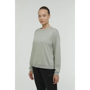 W-SN79 Basıc C Neck Sweat Açık Haki Kadın Sweatshirt