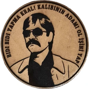 Seyhan Askeri Malzeme Bıdı Bıdı Yapma Kral! Kalıbının Adamı Ol Işini Yap Deri Peç - Arma - Askeri Patch