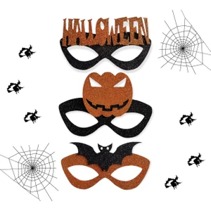 5' Li Paket Halloween Maskesi, Cadılar Bayramı Parti Maskesi