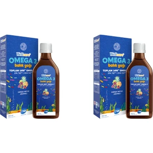 Omega 3 Fish Oil Karışık Meyve Aromalı Balık Yağı 150 ml 2 Kutu