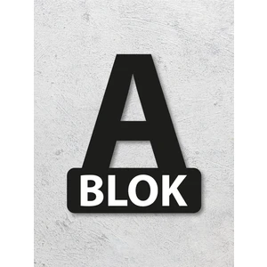 Tasarı Marketi Apartman Site Bina Blok Yönlendirme Isim Tabelası A Blok