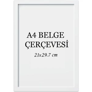 Özcanlar Çerçeve Diploma Çerçevesi  Belge Çerçevesi Sertifika Fotoğraf Çerçevesi A4 Tekli Boş Çerçeve 21X30