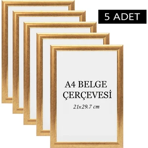 Özcanlar Çerçeve 5 Li Set A4(21X29.7) Diploma Çerçevesi Belge Çerçeveleri Sertifika Çerçevesi