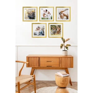 Özcanlar Çerçeve 5 Adet Aile Çerçeve Seti Tablo Seti Boş Çerçeve Masa Üstü Çerçeve