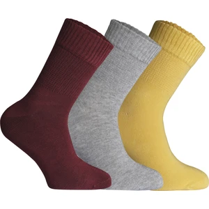 Nova Socks Kadın 3'lü Bambu Lastiksiz Sıkmayan ik Bilek Çorap /  Çorabı