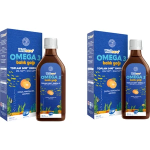 Omega 3 Doğal Mandalina Balık Yağı Sıvı 150 Ml 2 Kutu