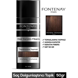 Topik Keratin Fıbers Orta Kahve Topik