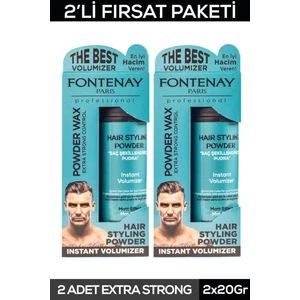 Saç Şekillendirici Pudra Toz Wax Mat Effect Mavı 20gr X2