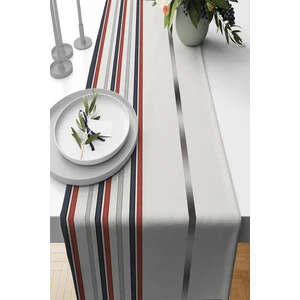 Ekru Runner Masa Örtüsü Premium Tay Tüyü Dokuma Leke Tutmaz Kumaş 40X140CM RNR468