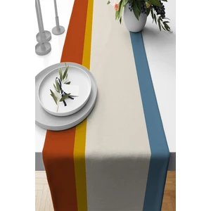 Turkuaz Masa Örtüsü Runner Premium Tay Tüyü Dokuma Leke Tutmaz Kumaş 40X140CM RNR476