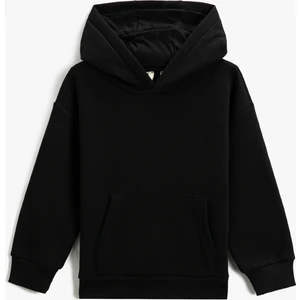 Basic Kapüşonlu Sweatshirt Kanguru Cepli