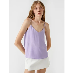 Askılı Bluz V Yaka