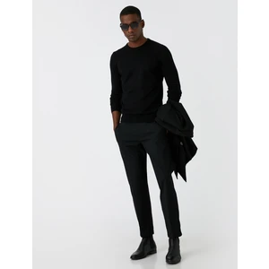 Basic Triko Kazak Bisiklet Yaka