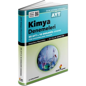 Aydın Yayınları AYT 30 Kimya Deneme (1.Dönem Konuları)