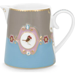 Pip Studio Love Birds Mavi Haki Madalyon Desenli Sütlük 270 ml