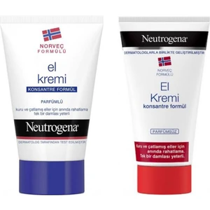 El Kremi Parfümlü 75ML + Neutrogena El Kremi Parfümsüz 75ML
