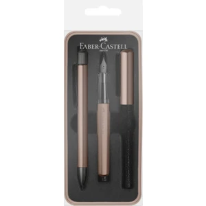 Faber Hexo Dolma ve Tükenmez Kalem Set Bronz