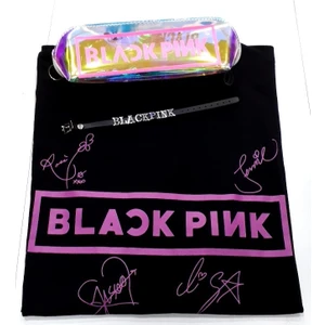 Gökhan Club Blackpink Unisex Owersize T-Shirt Kalemlik Bileklik Set