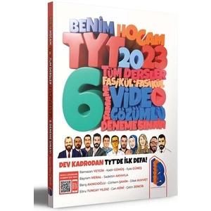 Benim Hocam Yayınları 2023 TYT Tüm Dersler Tamamı Video Çözümlü 6 Fasikül Deneme Sınavı