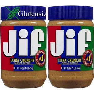 Fıstık Ezmesi Extra Crunchy Peanut Butter 454 gr x 2 Adet Glutensiz