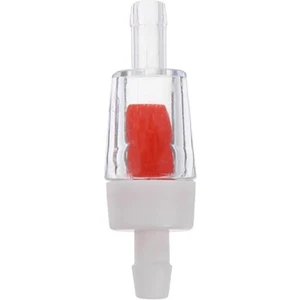 Akvaryum Hava Motoru Çek Valf Su Akışını Kontrol Eden 1 Adet Şeffaf ve Kırmızı