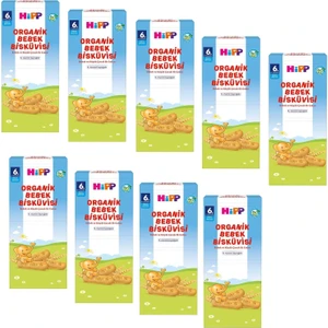Organik Bebek Bisküvisi 180 gr 9 Adet