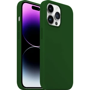 Buff iPhone 14 Pro Max Rubber Fit Kılıf Dark Green
