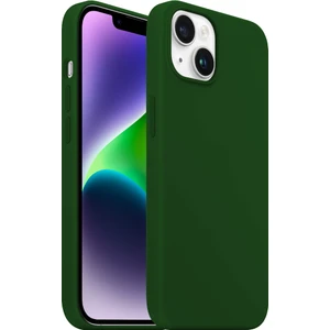 Buff iPhone 14 Plus Rubber Fit Kılıf Dark Green