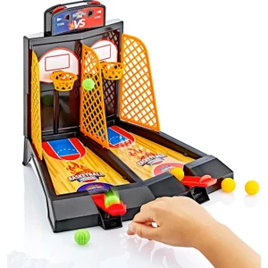 Mix Oyuncak Oyuncak Basketbol Seti Parmak Basket Masa Üstü Ikili Mini Set
