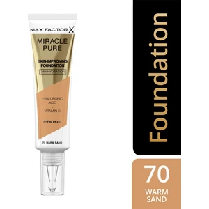 Max Factor Fondöten Miracle Pure Foundation Warm Sand No:70