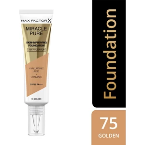 Max Factor Fondöten Miracle Pure Foundation Golden No:75