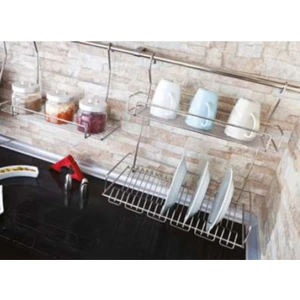 Mutfak Askılı Bulaşıklık Tabaklık ve Bardaklık Raf